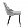 Chaise Bois Velours - Glam Gris