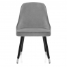 Chaise Bois Velours - Glam Gris