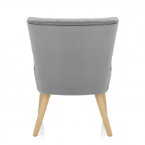 Chaise Bois Velours - Harmony Gris