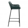 Tabouret de Bar Faux Cuir - Haut Falcon Gris