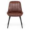 Chaise Faux Cuir - Mustang Marron
