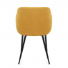 Chaise Bois Velours - Dakota Jaune