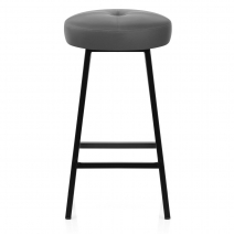 Tabouret de Bar Faux Cuir - Buzz Gris