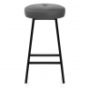 Tabouret de Bar Faux Cuir - Buzz Gris