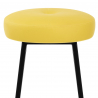 Tabouret de Bar Faux Cuir - Buzz Jaune