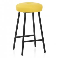 Tabouret de Bar Faux Cuir - Buzz Gris