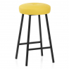 Tabouret de Bar Faux Cuir - Buzz Jaune