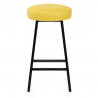 Tabouret de Bar Faux Cuir - Buzz Jaune