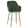 Chaise de bar Bois Velours - Rio Vert