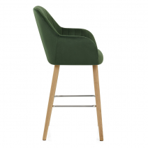 Chaise de bar Bois Velours - Rio Vert