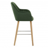 Chaise de bar Bois Velours - Rio Vert