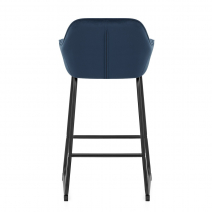 Chaise de Bar Velours - Kanto Bleu