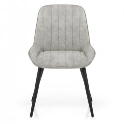 Chaise Faux Cuir Antique - Mustang Gris