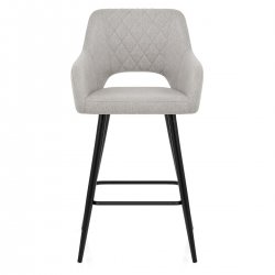 Tabouret de Bar Tissu - Lopez Gris