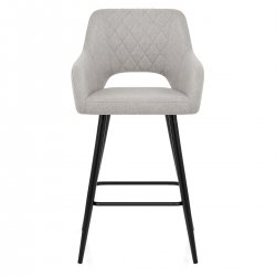 Tabouret de Bar Tissu - Lopez Gris