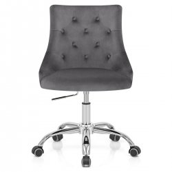 Chaise de Bureau Velours - Sofia Bleu