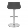 Tabouret de Bar Cuir Véritable - Christiana Gris