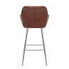 Tabouret de Bar Faux Cuir Antique - Mason Marron