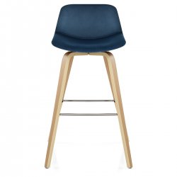 Tabouret de Bar Velours - Reef Bleu