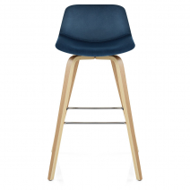 Tabouret de Bar Velours - Reef Bleu