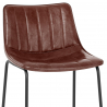 Chaise de Bar Faux Cuir - Tucker Marron