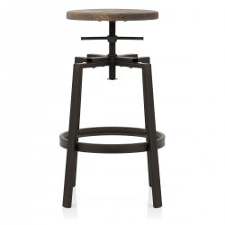 Tabouret de Bar Bois Foncé - Industrial Turner