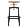 Tabouret de Bar Bois Clair - Industrial Turner 