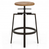 Tabouret de Bar Bois Clair - Industrial Turner 