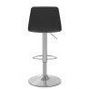 Tabouret de Bar Cuir Véritable - Melody Noir