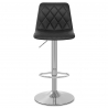 Tabouret de Bar Cuir Véritable - Melody Noir