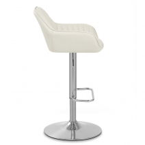 Tabouret de Bar Cuir Véritable - Tokyo Crème