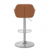 Tabouret de Bar Cuir Véritable - Tokyo Marron