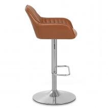 Tabouret de Bar Cuir Véritable - Tokyo Marron