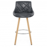 Tabouret de Bar Faux Cuir Antique - Fuse Gris