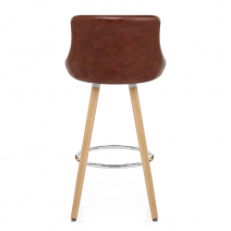 Tabouret de Bar Faux Cuir Antique - Fuse Marron