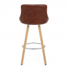 Tabouret de Bar Faux Cuir Antique - Fuse Marron