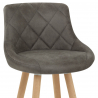 Tabouret de Bar Faux Cuir - Fuse Gris Foncé