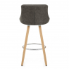 Tabouret de Bar Faux Cuir - Fuse Gris Foncé