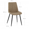Chaise Faux Cuir Antique - Camino Marron