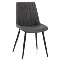 Chaise Faux Cuir Antique - Camino Gris 