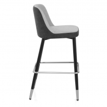 Tabouret de Bar Tissu - Hudson Gris