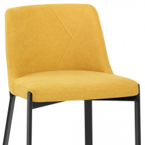 Tabouret de Bar Tissu - Aspen Jaune