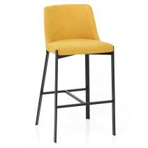 Tabouret de Bar Tissu - Aspen Jaune