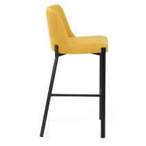 Tabouret de Bar Tissu - Aspen Jaune