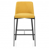 Tabouret de Bar Tissu - Aspen Jaune