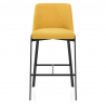 Tabouret de Bar Tissu - Aspen Jaune