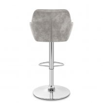 Tabouret de Bar Faux Cuir Antique - Modena Gris