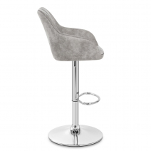 Tabouret de Bar Faux Cuir Antique - Modena Gris