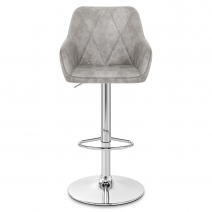 Tabouret de Bar Faux Cuir Antique - Modena Gris