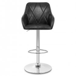 Tabouret de Bar Faux Cuir - Modena Noir